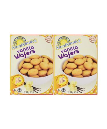 Kinnikinnick Gluten-Free Vanilla Wafer Cookies 12.7 Ounces Delicious Dairy-Free, Soy-Free, Nut-Free, Gluten-Free Snacks (Two 180G Boxes) 6.34 Ounce (Pack of 1)
