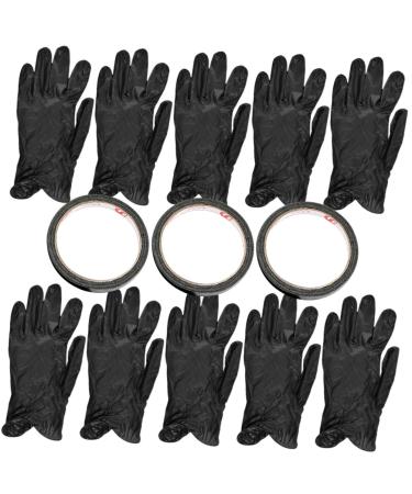 FRCOLOR 3 Sets Fingerless Gloves Manicure Gel Nail Gloves Nail Art Gloves Nail Art Gel Nail Tape Light Glove Uv Gloves for Nails Nail Art Tape Uv Tape Guantes Accessories Pvc Disposable - Buy Online on GoSupps.com