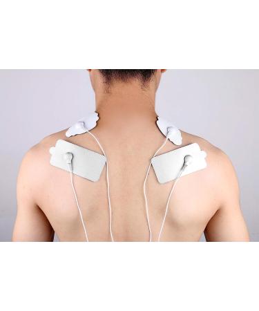 Belifu TENS Unit Electrode Pads - Reusable Self-Adhesive Latex Free Massage Pads - Standard 3.5mm Snap Connection for EMS Massagers - International Shipping Available - Buy Online on GoSupps.com
