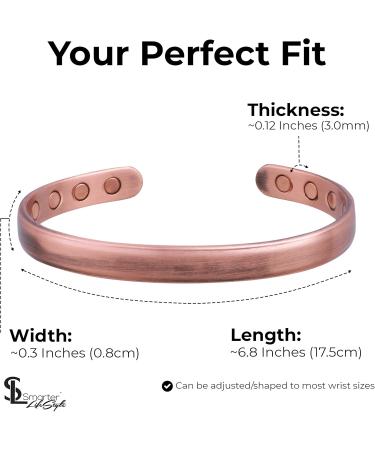 Elegant Magnetic Therapy Bracelet | Pure Copper Pain Relief for Arthritis & Carpal Tunnel | 2-Pack | Smarter Lifestyle - Buy Online on GoSupps.com