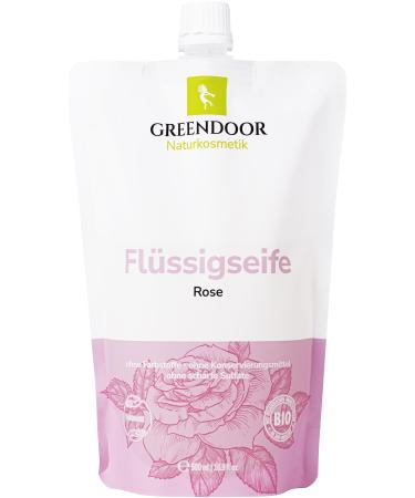 GREENDOOR GREENDOOR Pink Liquid Soap Refill 250ml made with organic coconut oil natural biodegradable cosmetic vegan paraben-free hand-smoked natural soap liquid hand soap cruelty-free