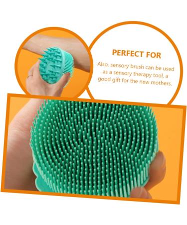 DOITOOL Sensory Tactile Round Silica Gel Child Bath Brush - Gentle and Effective - Buy Online on GoSupps.com