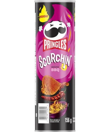 Pringles* Scorchin * BBQ Flavour Potato Chips 156 g Scorchin * BBQ Flavour 156 g (Pack of 1) - Buy Online on GoSupps.com