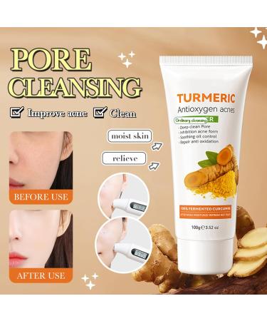  Eazerom 01 Turmeric Facial Cleanser 100g Foaming Turmeric Facial Cleanser Exfoliates and Improves Skin Texture Illuminating Butter and Turmeric Facial Cleanser - Buy Online on GoSupps.com