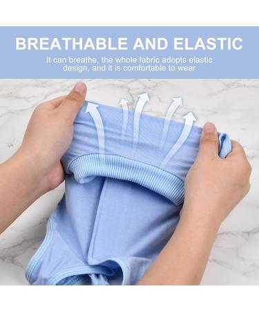 Cat Professional Recovery Suit Pet Surgery Suit Kitten Breathable Clothes Cone E-Collar Alternative Bodysuit Cat Onesie Anti Licking Vest Shirt for Abdominal Wounds Skin Diseases (M blue) M blue - Buy Online on GoSupps.com