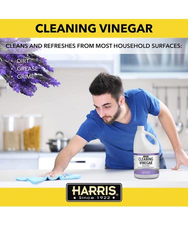 Harris Cleaning Vinegar Lavender 128oz - All Purpose Household Surface Cleaner - Buy Online on GoSupps.com
