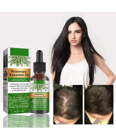 30ml Organic Hair Growth Oil | Essential Rosemary Oil for Men & Women | Nourishing Serum for Scalp & Hair Growth - Buy Online on GoSupps.com