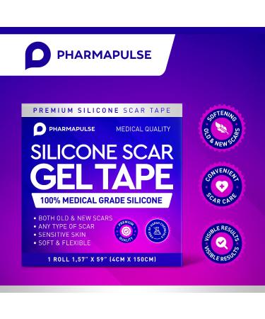Silicone Scar Gel Tape - Waterproof, Latex-Free, Pain-Free Removal - Buy Online on GoSupps.com
