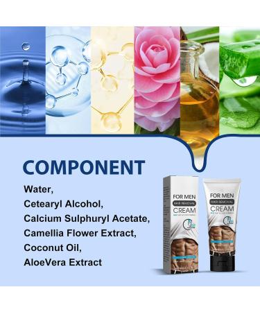 Hair Removal Cream Depilatory Cream Extra Gentle Body Depilatory Cream for Sensitive Areas Hair Removal Cream for Back Legs & Arms Made for Men All Skin Types Hair Removal Cream(60g) - Buy Online on GoSupps.com