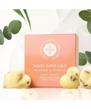 Sweet Orange and Geranium Solid Bath Melts 4x10g | Soothing Essential Oils | Edinburgh Skin Care Co - Buy Online on GoSupps.com