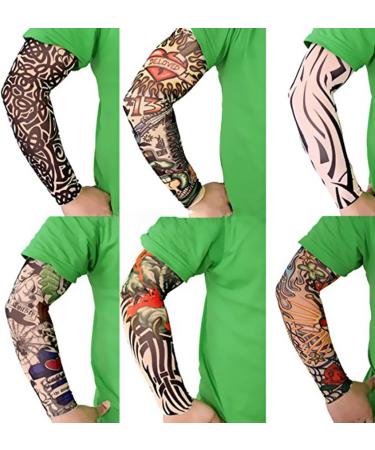 Temporary Tattoo Sleeves Set - Akstore Arts Fake Slip On Arm Sleeves Kit - Buy Online on GoSupps.com