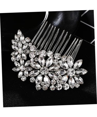 Angoily Hair Comb for Bride Pearl Veil Green Faux Fur Scrunchies Bride Hair Clip Pearl Hair Pin Pearl Hair Barrettes Bridal Veil Pearl Hair Clip Bride Comb Wedding Rhinestone - Buy Online on GoSupps.com