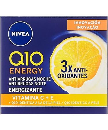 NIVEA Q10 Energy Anti-Wrinkle Night Cream with Vitamin C 50 ml - Buy Online on GoSupps.com