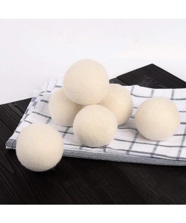 Premium XL Wool Dryer Balls - Pack of 6 | Handmade from Latest Shearing in New Zealand | Natural Fabric Softener for Quick Drying | 2.8 Inch Reusable Dryer Balls - Buy Online on GoSupps.com