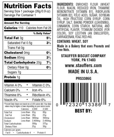 Stauffer's Iced Animal Cookies - Mini Snack Packs, 0.9 Oz. Each (Set of 20) - Buy Online on GoSupps.com