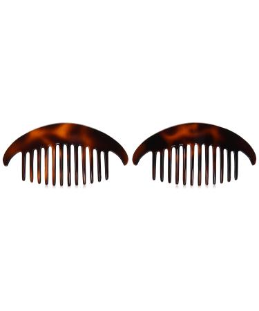 Caravan Large Interlocking Comb Pony Tortoise Shell Pair 2 Count (Pack of 1)