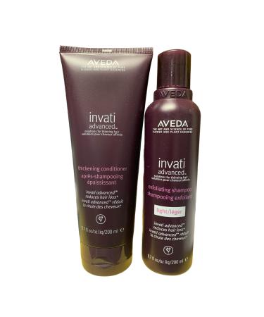 Aveda Invati Advanced Shampoo Light 6.7 Ounce and Conditioner 6.7 Ounce set