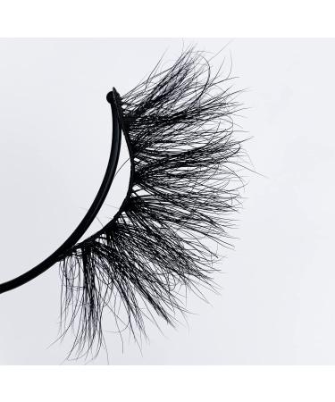 2Pair 28-30mm Long Mink Fur Handmade False Eyelashes - Fashion Fluffy Mink Lashes - Buy Online on GoSupps.com