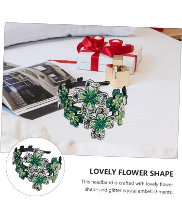 PLAFOPE Headband Headpiece Black Accessories for Women Flapper Hairband Halloween Hair Accessories Scrunchies Crystal Hairband Flapper Rhinestone Hairband Miss Leather Leaf Flowers - Buy Online on GoSupps.com