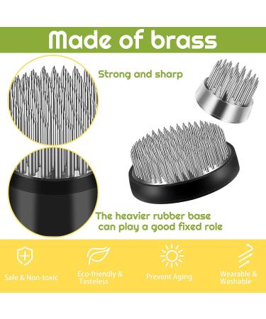 3-Piece Silver Japanese Flower Holder Set for Floral Arrangements and Plant Fixation - Buy Online on GoSupps.com