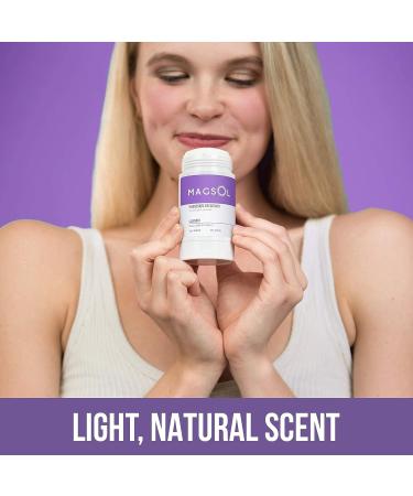 MagSol Organics Natural Deodorant for Men and Women - Lavender and Rose Scent Aluminum Free Baking Soda Free Magnesium Based 2 Pack Bundle - Buy Online on GoSupps.com