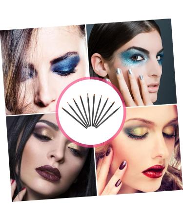 SKISUNO 10pcs Nose Shadow Brush Beauty Nose Brush Eye Beauty Brush Beauty Makeup Tool Artificial Fiber Black - Buy Online on GoSupps.com