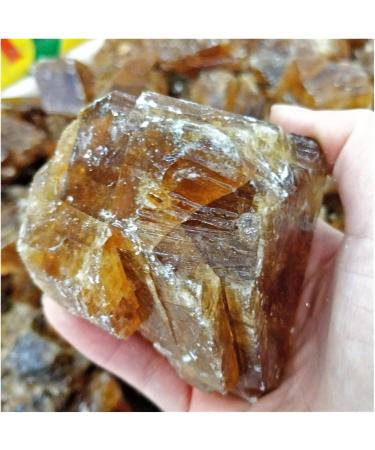 Natural Raw Orange Honey Amber Calcite Quartz Ores Specimen Rough Crystal Stones Decor Collections in Bulk Decoration ZJGIDTEM 850-1000g - Buy Online on GoSupps.com