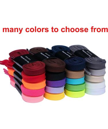 Dark Purple Flat Shoe Laces for Sneakers - 54 inch - 20 Colors Available | 1 Pair - Buy Online on GoSupps.com