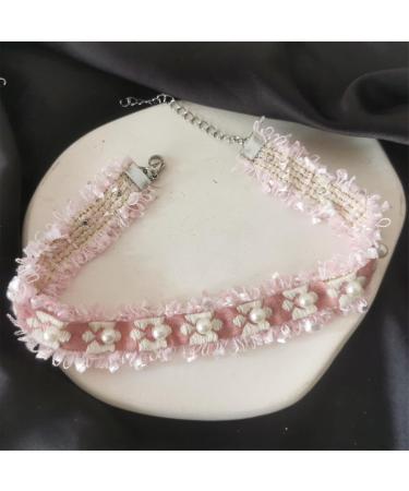 Oralgo Small Flower Pearl Choker Necklace | Elegant Wedding & Party Jewelry | Perfect Gift for Women & Girls - Buy Online on GoSupps.com