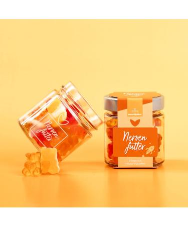 naschlabor Gummy Bear-Shaped Nerve Food - 120g - Nerve food for work students or everyday life in a convenient storage jar - Gift for - Buy Online on GoSupps.com