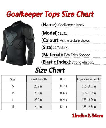 SHINESTONE Men's Sport Soccer Long Pants - Crashproof Goalkeeper Padded Jersey - Long Sleeve XL - Buy Online on GoSupps.com