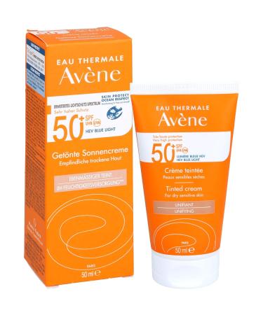 Avene Tinted Sunscreen SPF 50 - 50ml | Broad Spectrum UV Protection | International Shipping - Buy Online on GoSupps.com