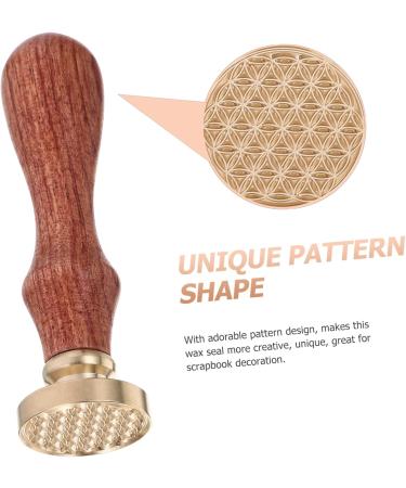 OHPHCALL 1pc Dispensing Plate Tool Espresso Tool Antique Seal Stamp Eyeshadow Applicator Hotfix Wooden Handle 1 count (Pack of 1) Golden - Buy Online on GoSupps.com