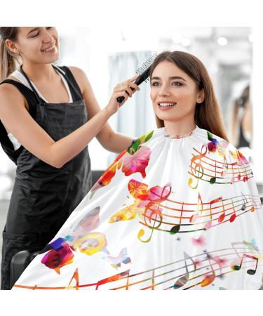 Shop Waterproof Barber Cape - Musical & Butterfly Print Hair Cutting Bib for Men & Women - Buy Online on GoSupps.com