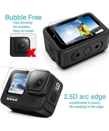 9pcs Ultra Clear Tempered Glass Screen Protector for GoPro Hero 11/10/9 Black - Full Protection Kit for Action Camera - Buy Online on GoSupps.com