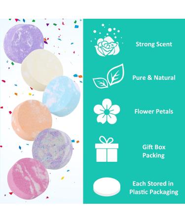 Essential Oil Shower Steamers Gift Set for Self Care and Relaxation - Pack of 6 Aromatherapy Shower Bombs for Women and Men - Buy Online on GoSupps.com