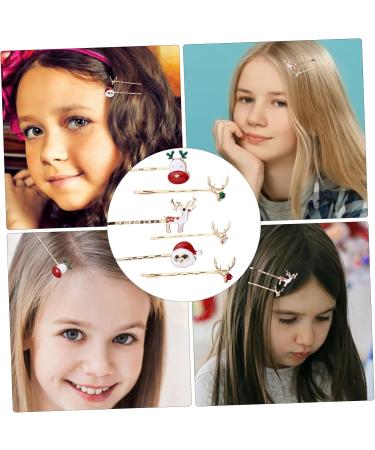 minkissy 3 Christmas Hair Clips Girls Bobby Barrettes Holiday Barrettes Hair Barrettes for Christmas Holiday Headwear Hair Clips for Kids Party Hair Decoration Cute Child Metal Side Clip - Buy Online on GoSupps.com