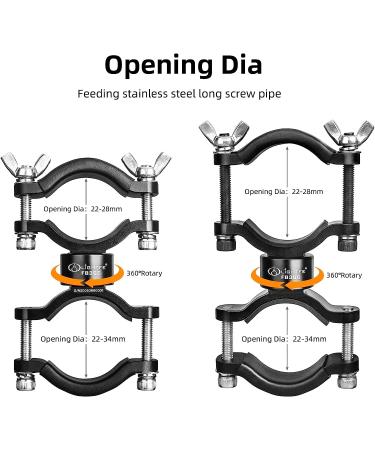 LIGHTFE Bicycle Light Mount Bracket | Aluminum Alloy | Adjustable Fork Special | 360 Rotation | FB366 - Buy Online on GoSupps.com
