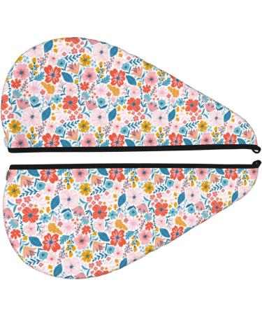 Floral Ditsy Hair Towel Wrap | Quick-Dry Towel Turban for Effortless Hair Drying - Buy Online on GoSupps.com