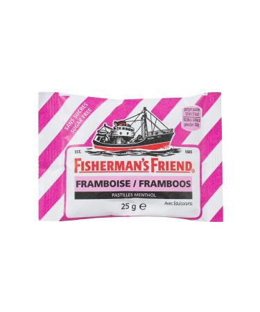 Fisherman's Friend - Raspberry Menthol Sachet - Sugar Free Lozenges - Strength and Softness - Fresh Breath - Fruity Fragrance