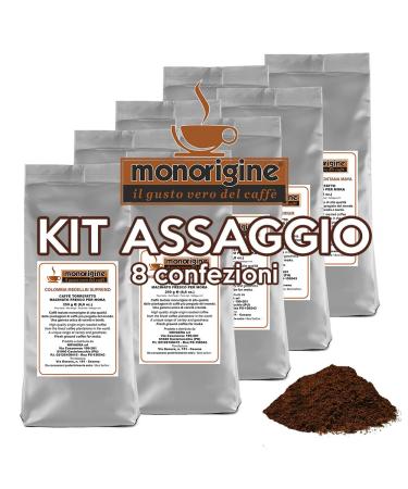 MONORIGINE Tasting Kit 8 x 250g - Grinded Coffee for Mocha