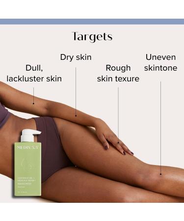 Medix 5.5 Brightening Vitamin C Cream + Coconut Oil Moisturizer Skin Care Set | Body Cream & Face Lotion Bundle | Firming Body Lotion Set For Women Crepey Skin Treatment Wrinkles Cellulite 2PC - Buy Online on GoSupps.com