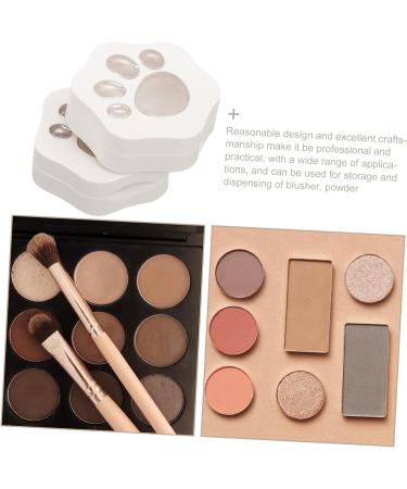 Didiseaon 3pcs Blush Palette Eyeshadow Eye Shadow Cosmetic Containers Empty Lipstick Pallet White Plastic - Buy Online on GoSupps.com