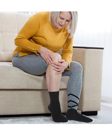 2 Pairs Bamboo Ankle Diabetic Socks for Women and Men - Wide Stretched Elastic Non-Binding Athletic Socks (Small 36-40) - Buy Online on GoSupps.com