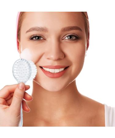 3-Piece Acrylic Handled Face Brush Set for Gentle Exfoliation and Makeup Removal - Buy Online on GoSupps.com