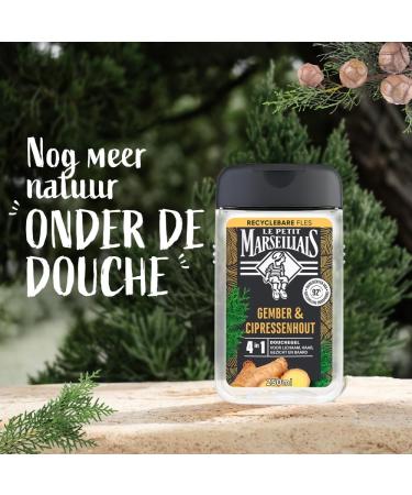 Kenvue Brands LLC Le Petit Marseillais 4in1 shower gel with ginger and cypress wood dermatologically tested with extra refreshing effect 12x250 ml - Buy Online on GoSupps.com