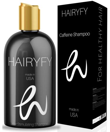 HairyFy Caffeine Shampoo For Hair Loss In Men, Hair Regrowth Growth And Thickness, W/Minoxidil Biotin Argan Oil Saw Palmetto B12 & Anti-Thinning Ingredients For Fuller Thicker Hair Anti Dandruff 8oz