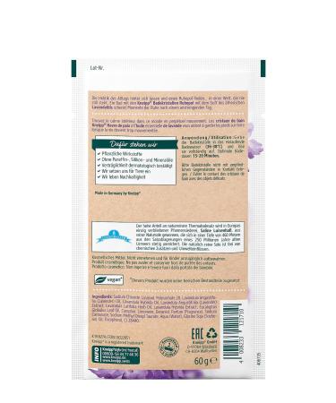 Kneipp Bath Crystals Ruhepol - Relaxing Lavender Soak for Peaceful Evenings | 60g - Buy Online on GoSupps.com