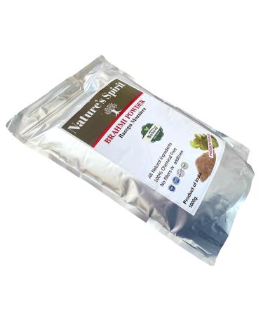 Nature's Spirit Brahmi Powder for Hair 100% Natural Chemical Free 1kg (1000g) Jumbo Bag (1kg)