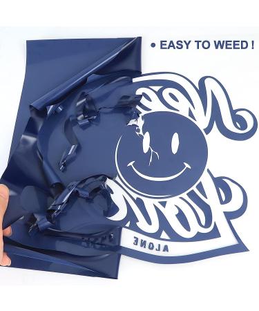 Navy Blue GYT Heat Transfer Vinyl Rolls - 12 x 7' Glossy Iron-on HTV for T-shirts - Buy Online on GoSupps.com